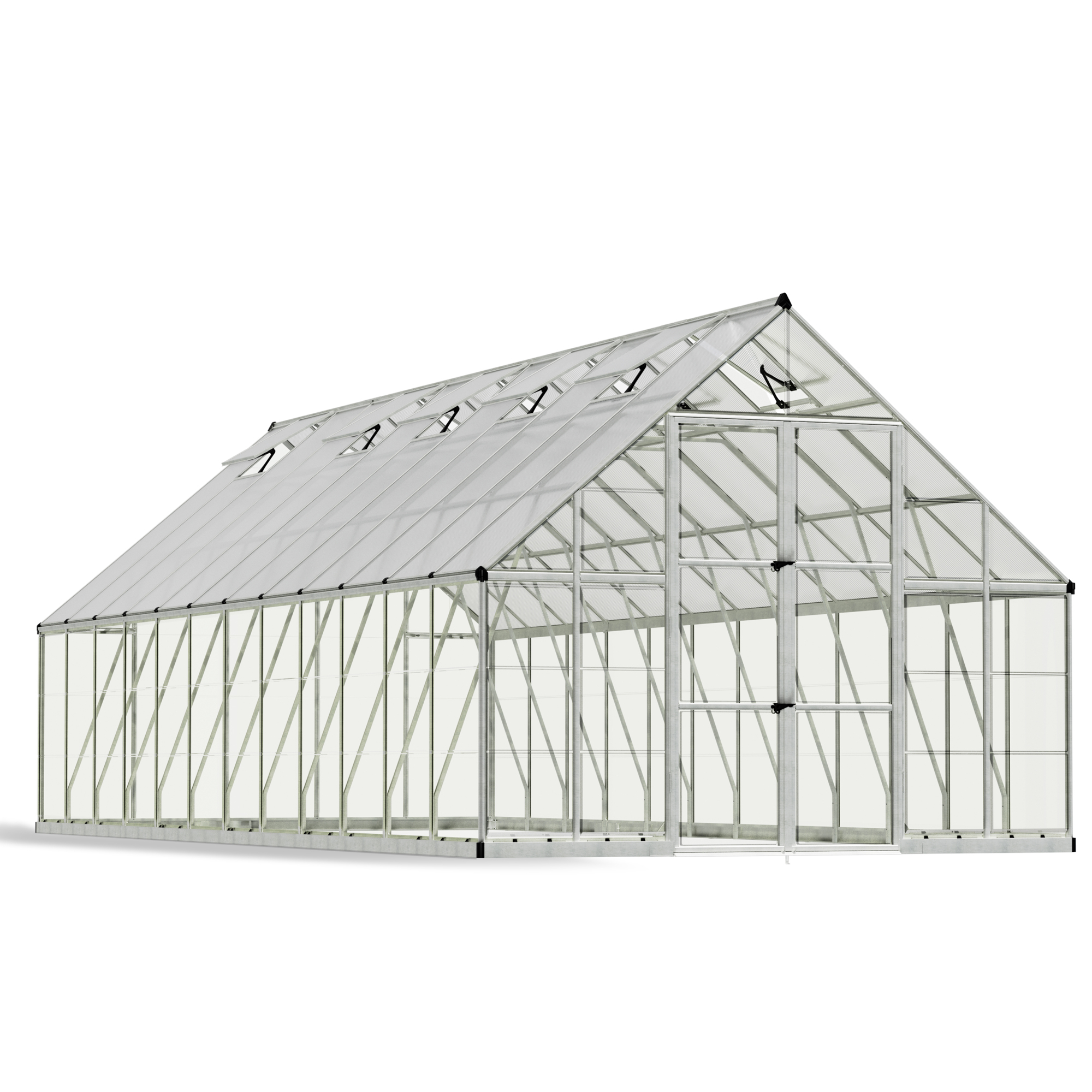 Canopia Balance 10ft. x 24ft. Greenhouse, 285in.L x 119.7in.W x 101.2in.H, Silver, Model# 707014